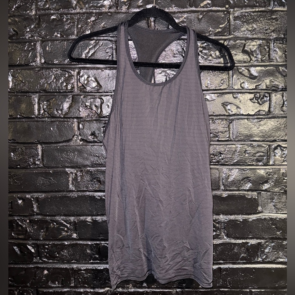 Lululemon Ruche of Adrenaline Tank Size 12 HTIT Grey Color Ruching